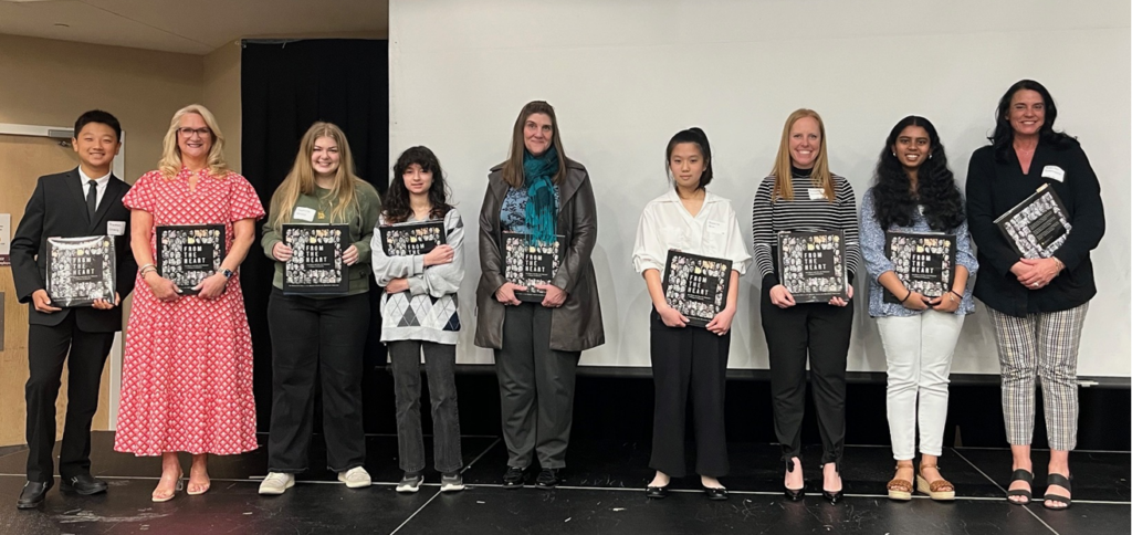 White Rose 2025 lower division essay finalists and their sponsoring teachers.